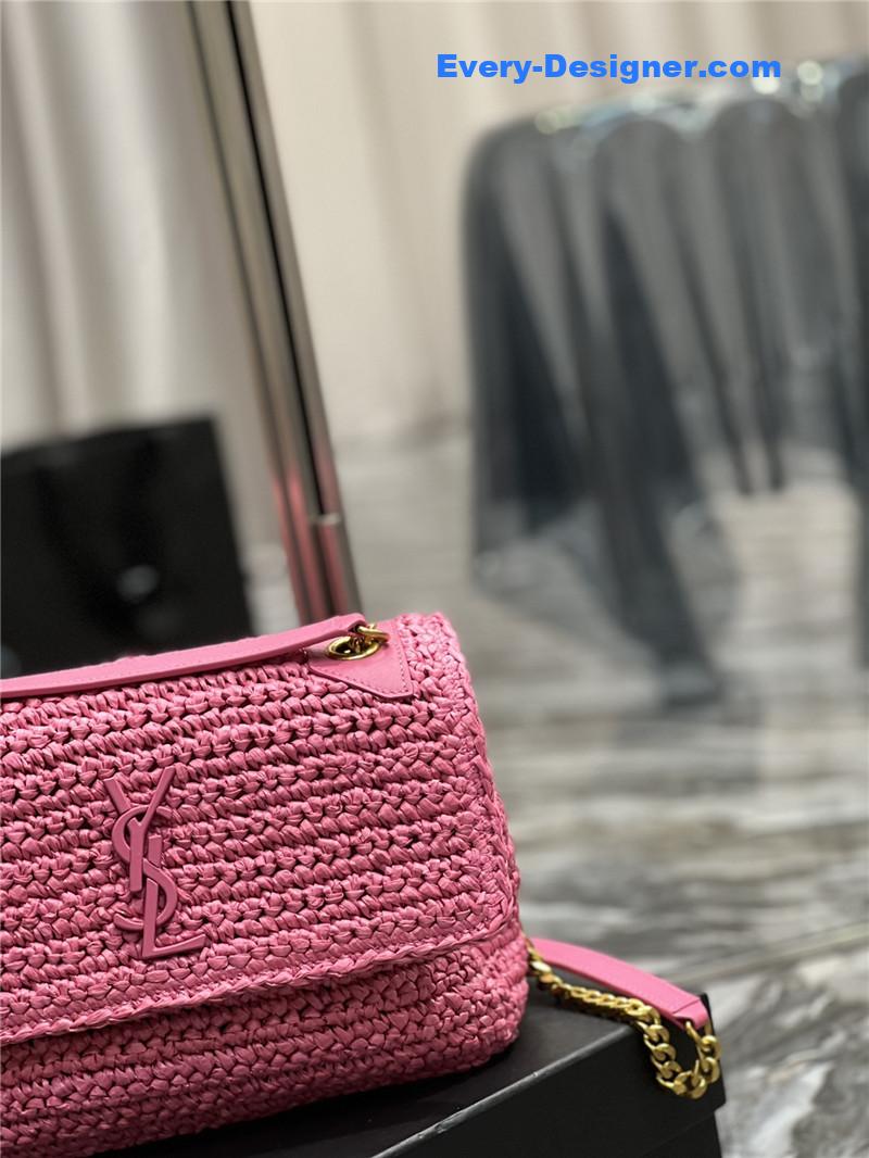 ysl niki raffia bag