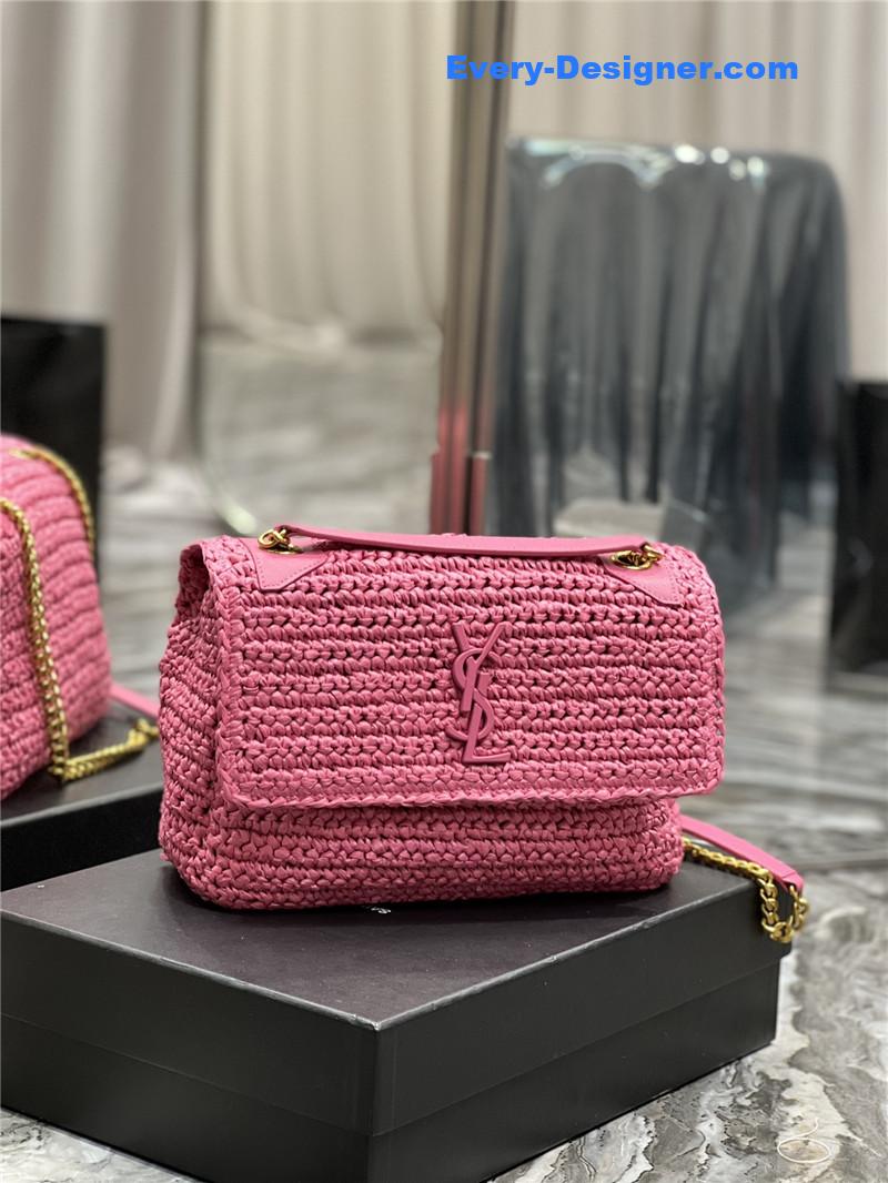 ysl niki raffia bag