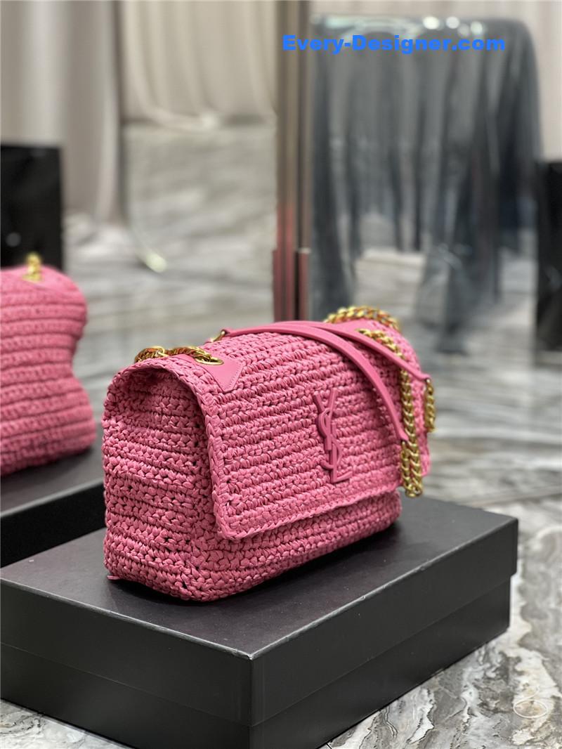 ysl niki raffia bag