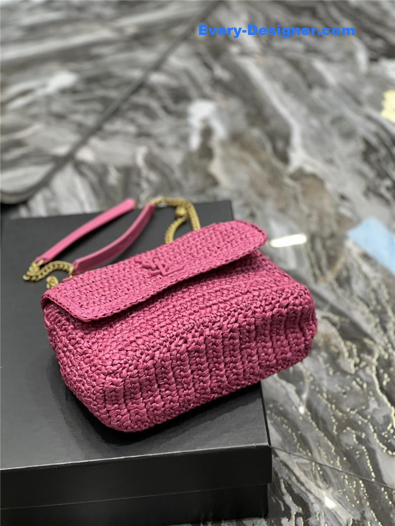 ysl niki raffia bag small