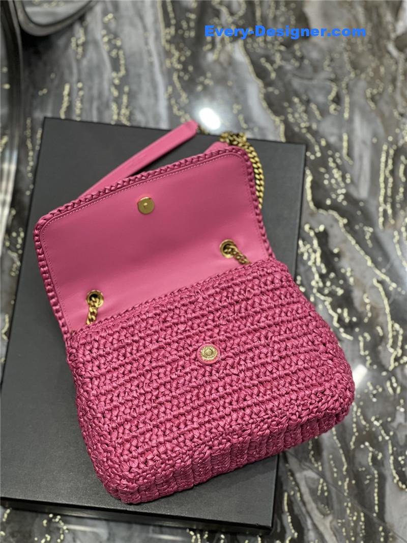 ysl niki raffia bag small