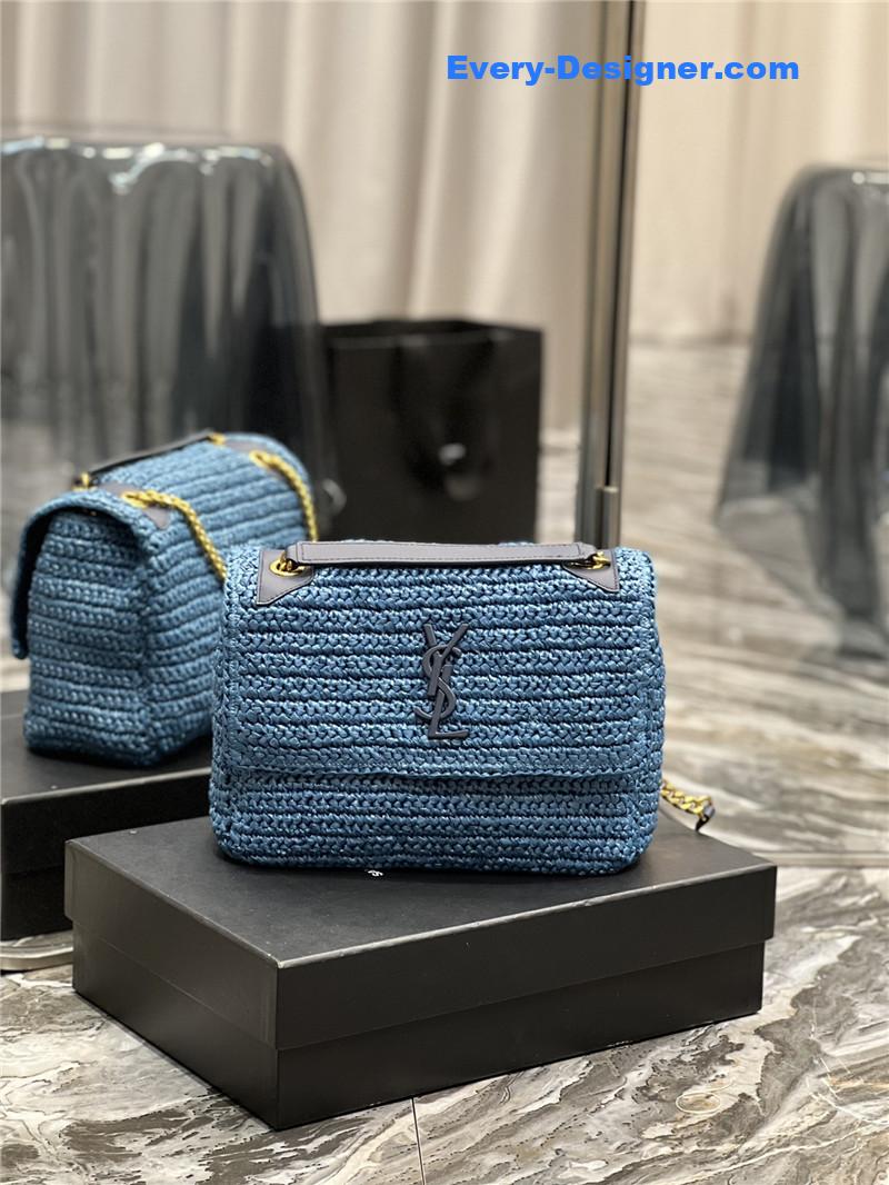 ysl niki raffia bag