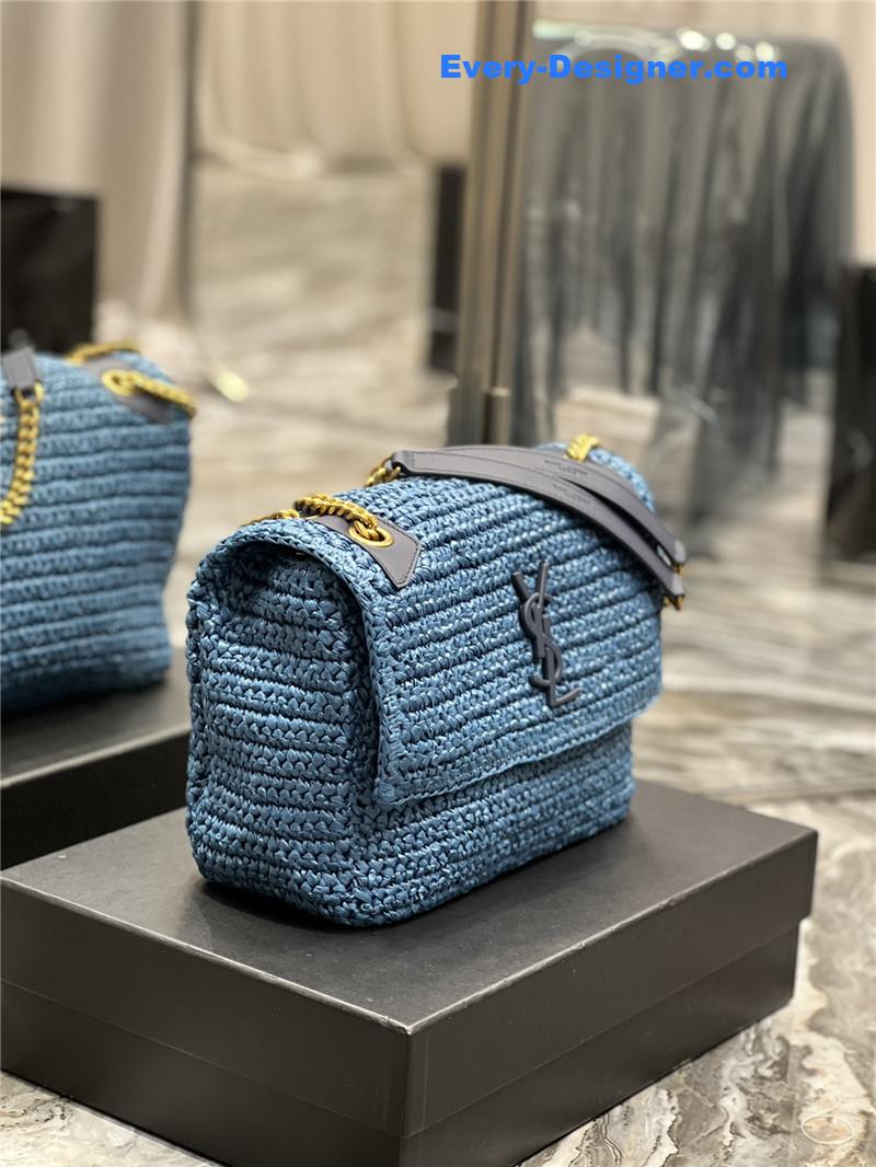 ysl niki raffia bag