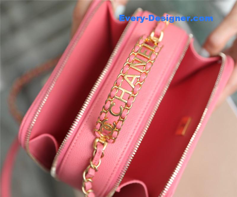 Ch**el vanity case handle camera bag small