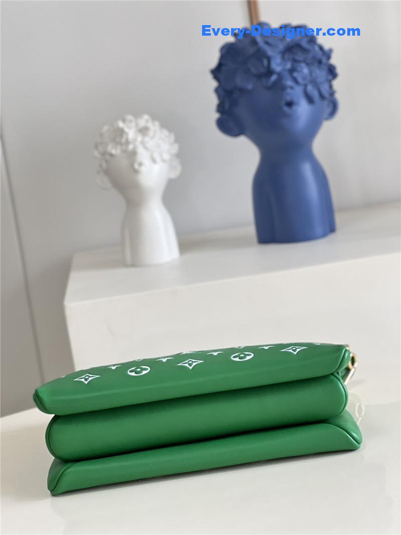 louis vuitton lv coussin bag small green