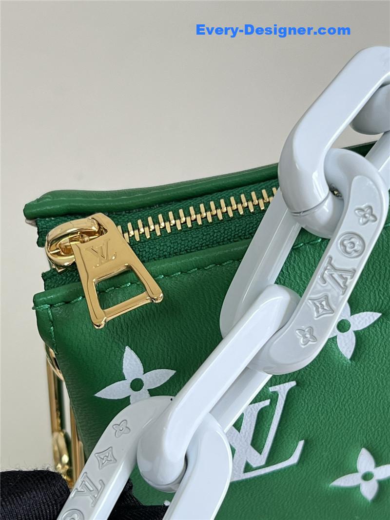 louis vuitton lv coussin bag small green