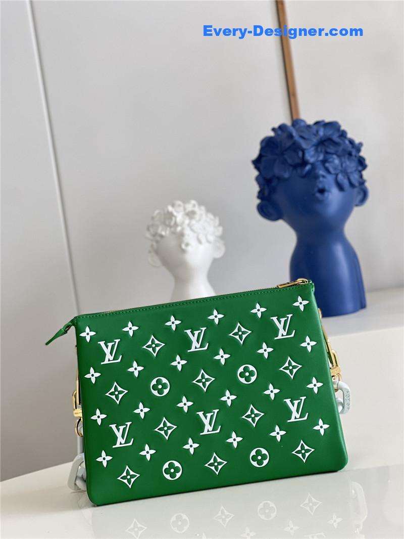 louis vuitton lv coussin bag small green