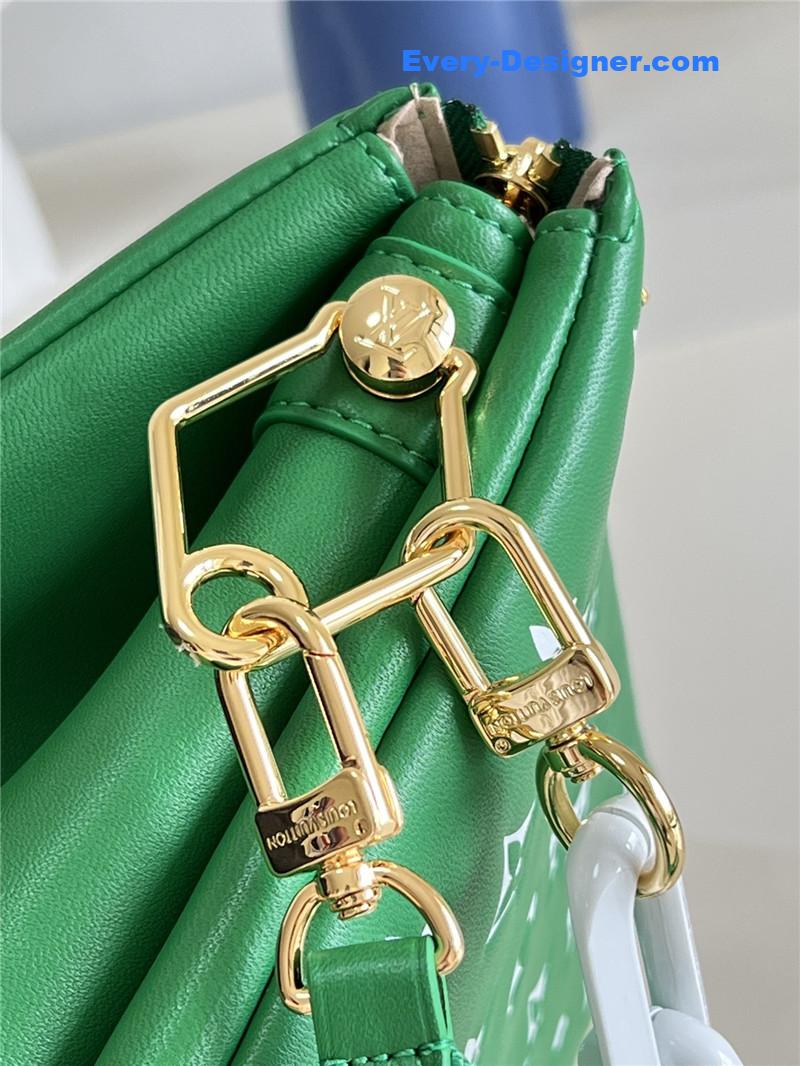 louis vuitton lv coussin bag small green