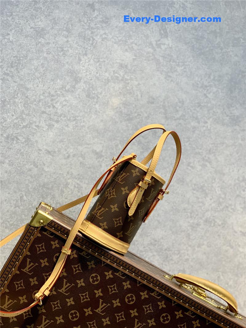 louis vuitton lv nano bucket monogram bag