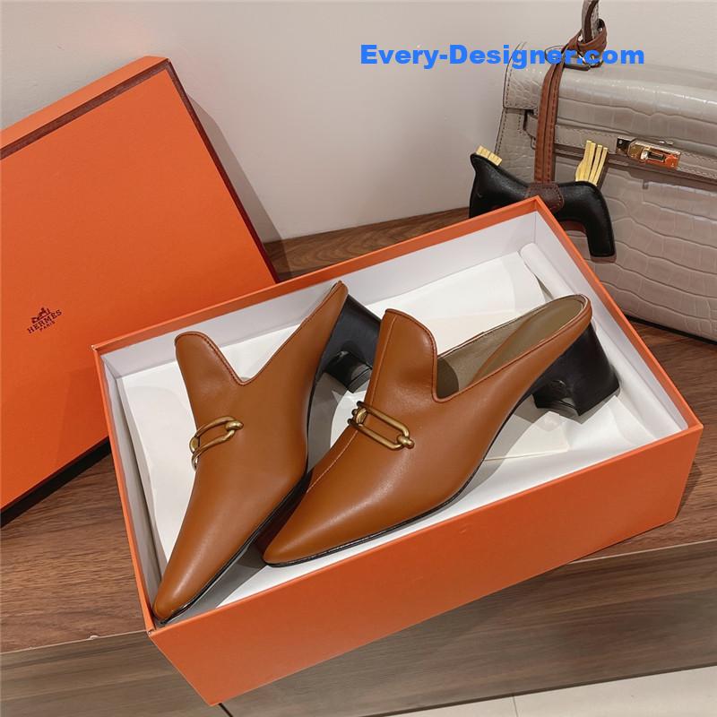 H**me5 muller chunky heel slippers