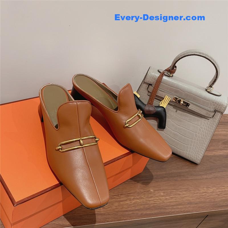 H**me5 muller chunky heel slippers