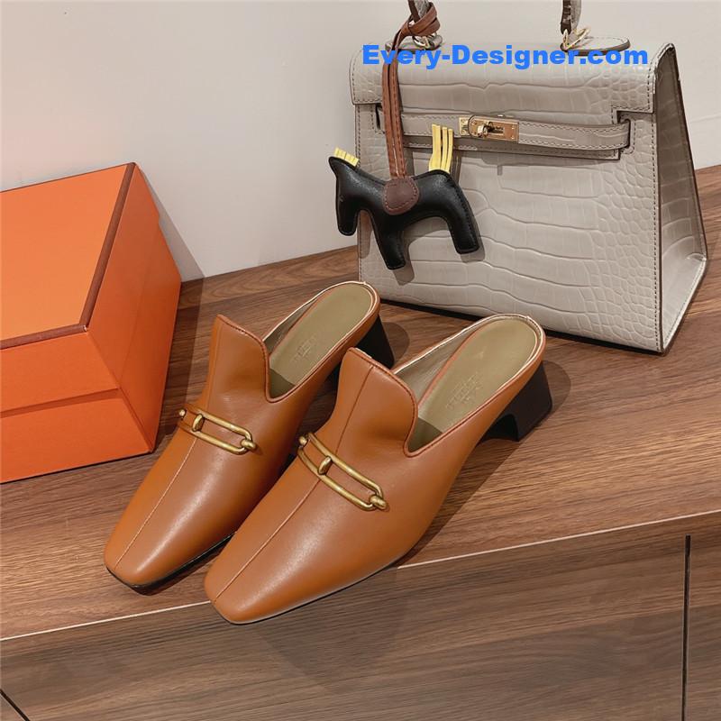 H**me5 muller chunky heel slippers