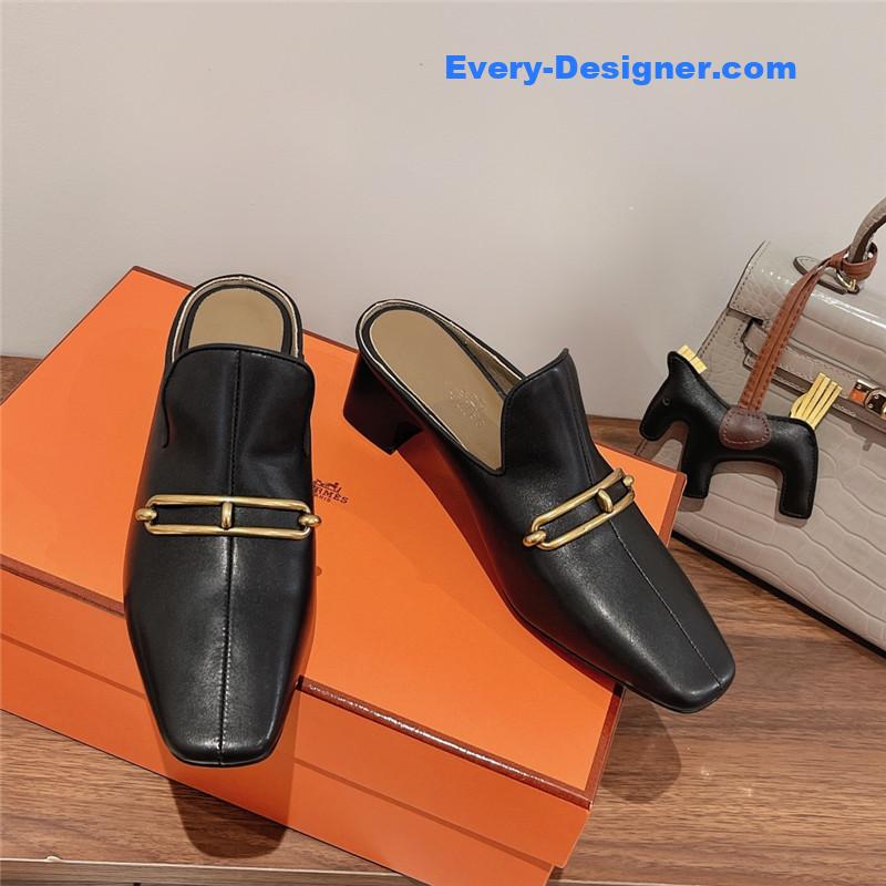 H**me5 muller chunky heel slippers