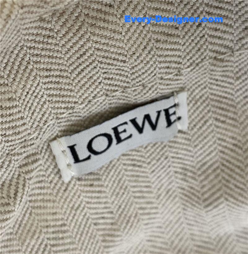 loewe woven straw basket bag