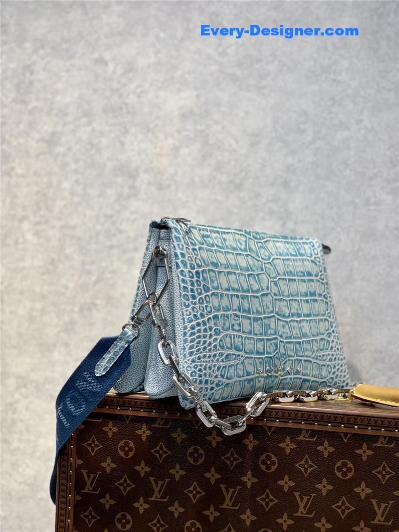 louis vuitton lv crocodile coussin small bag