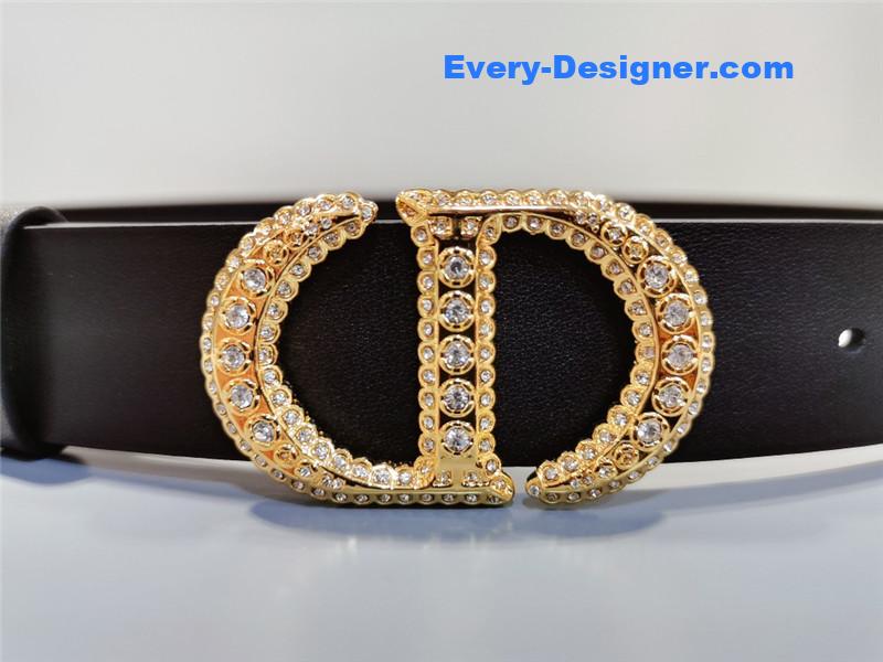 D10r cd black leather belt