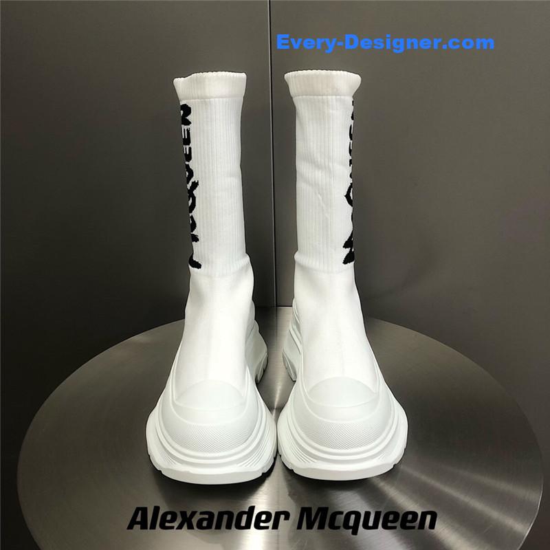 Alexander mcqueen platform socks shoes