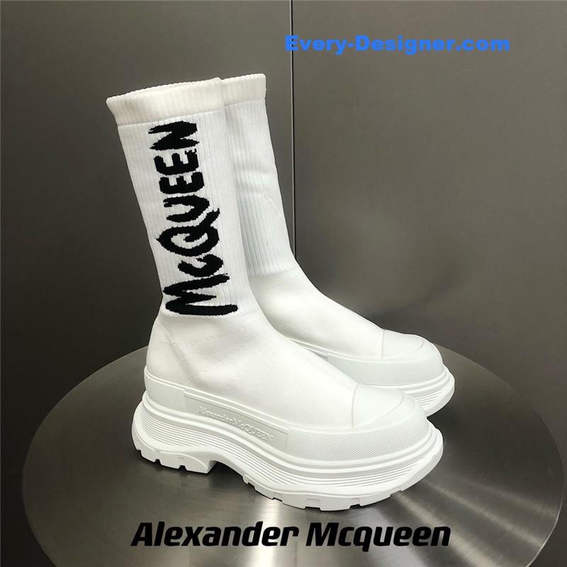 Alexander mcqueen platform socks shoes