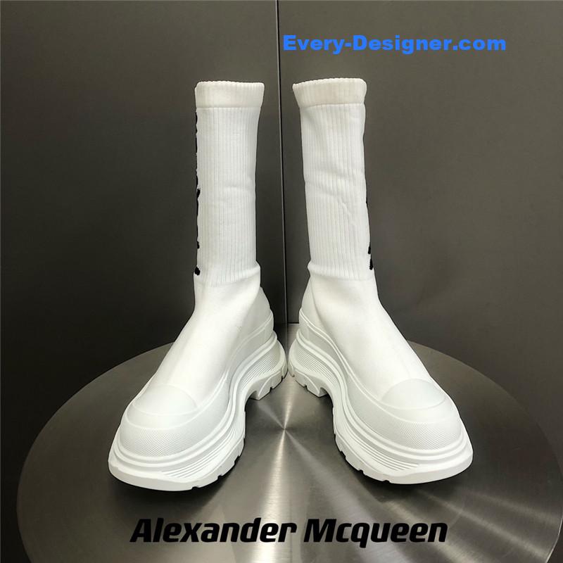 Alexander mcqueen platform socks shoes