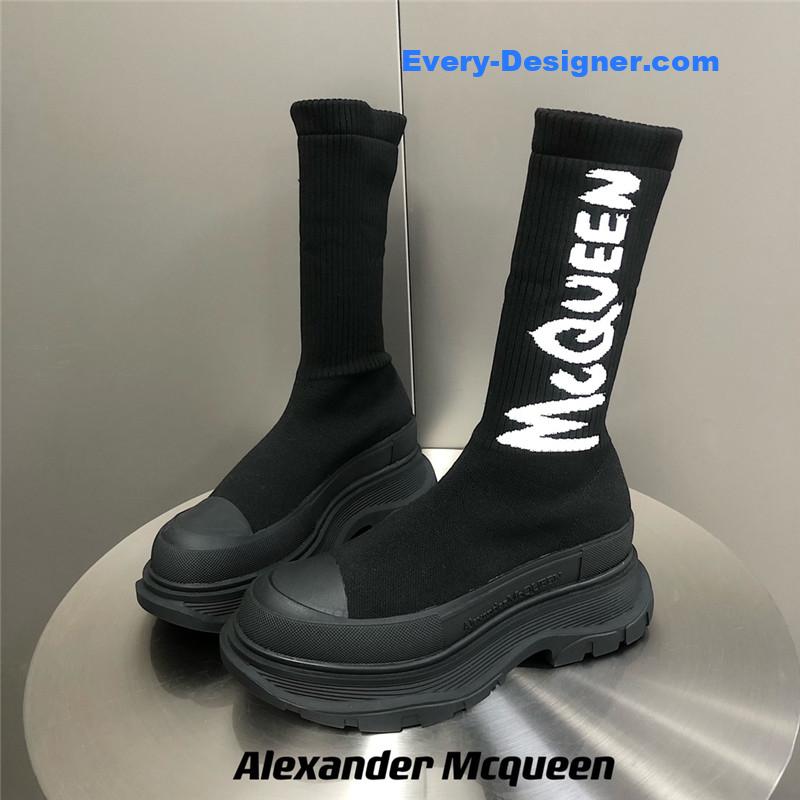 Alexander mcqueen platform socks shoes