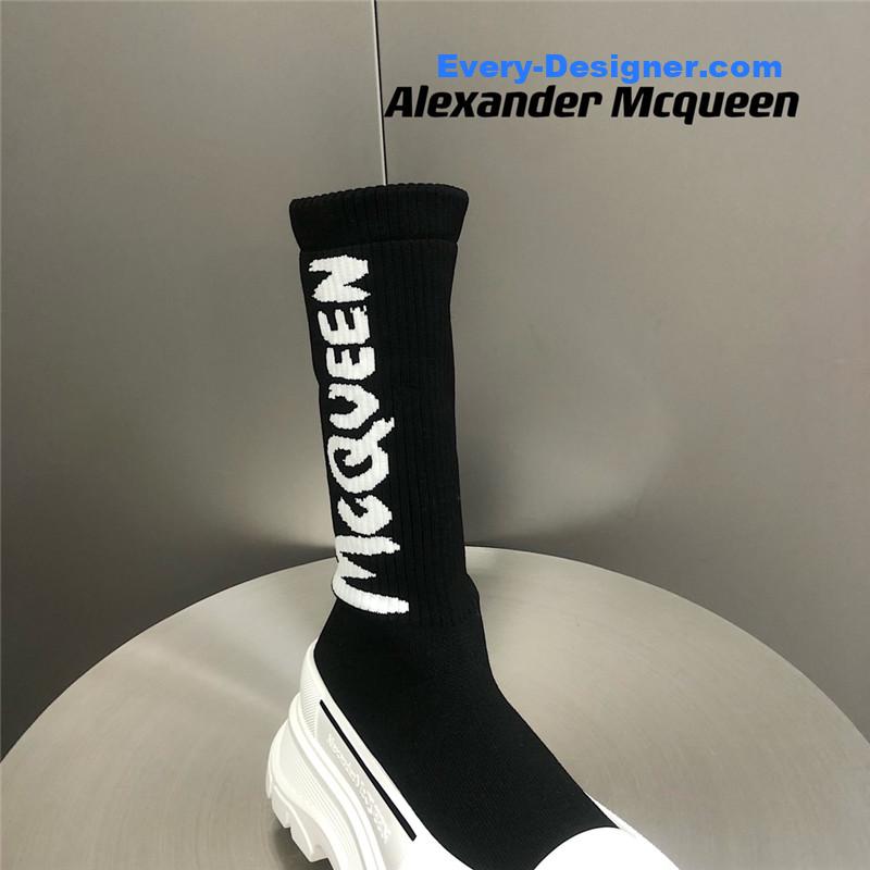 Alexander mcqueen platform socks shoes