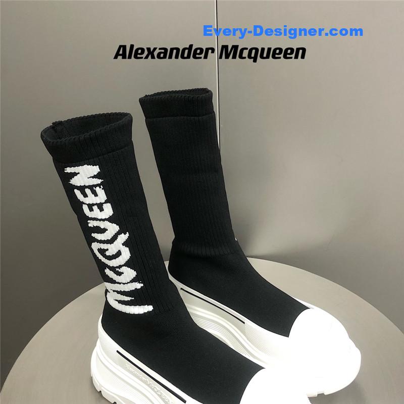 Alexander mcqueen platform socks shoes