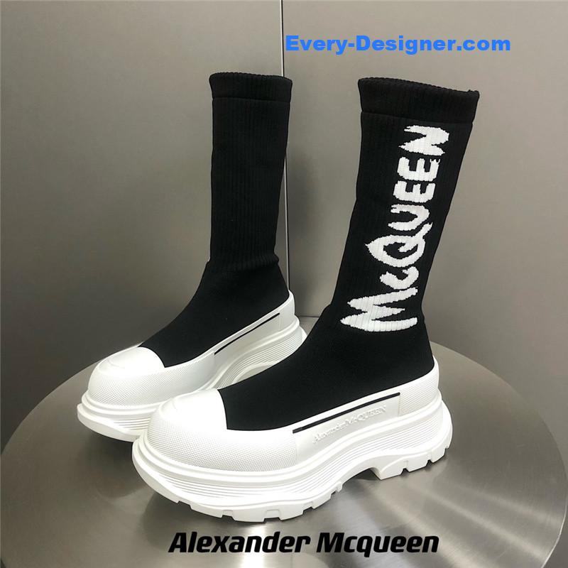 Alexander mcqueen platform socks shoes