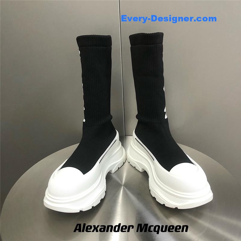 Alexander mcqueen platform socks shoes