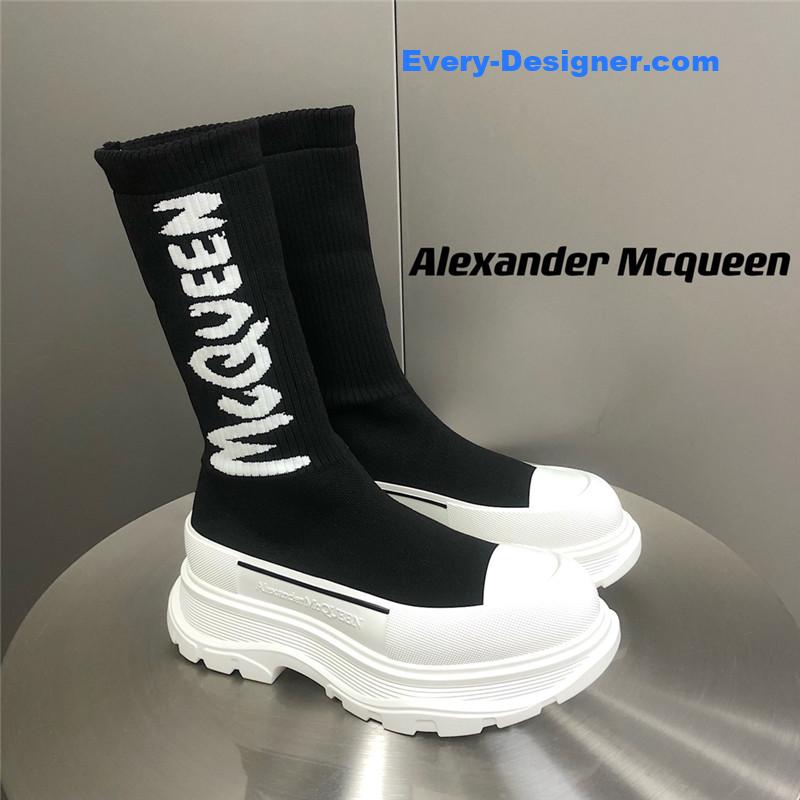 Alexander mcqueen platform socks shoes