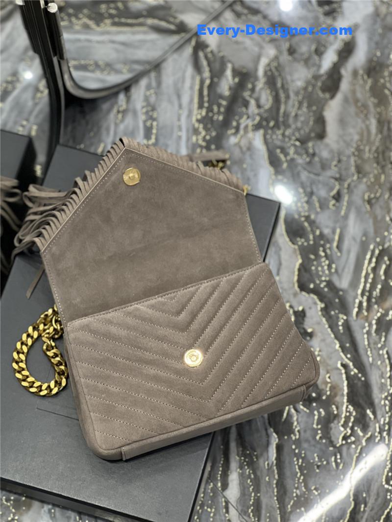 Y51 medium college fringed tote bag