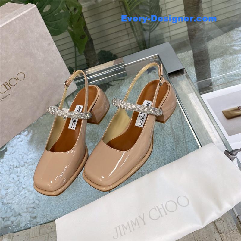 Jimmy Choo joezie series flat square toe shoes