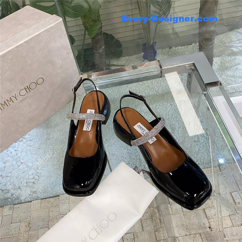 Jimmy Choo joezie series flat square toe shoes
