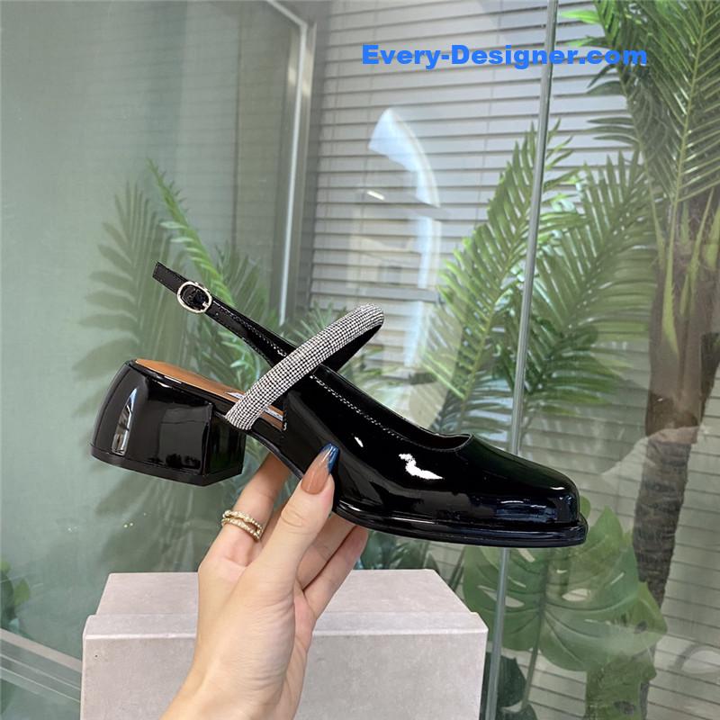 J1m*y Ch00 joezie series flat square toe shoes