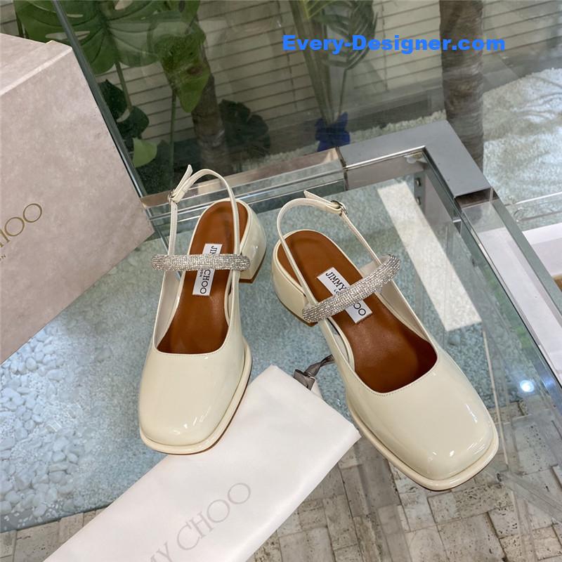 Jimmy Choo joezie series flat square toe shoes