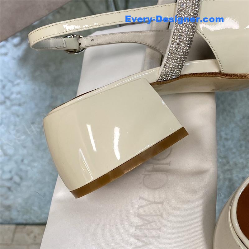 J1m*y Ch00 joezie series flat square toe shoes