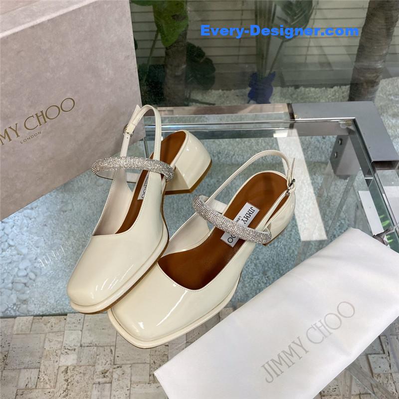 J1m*y Ch00 joezie series flat square toe shoes