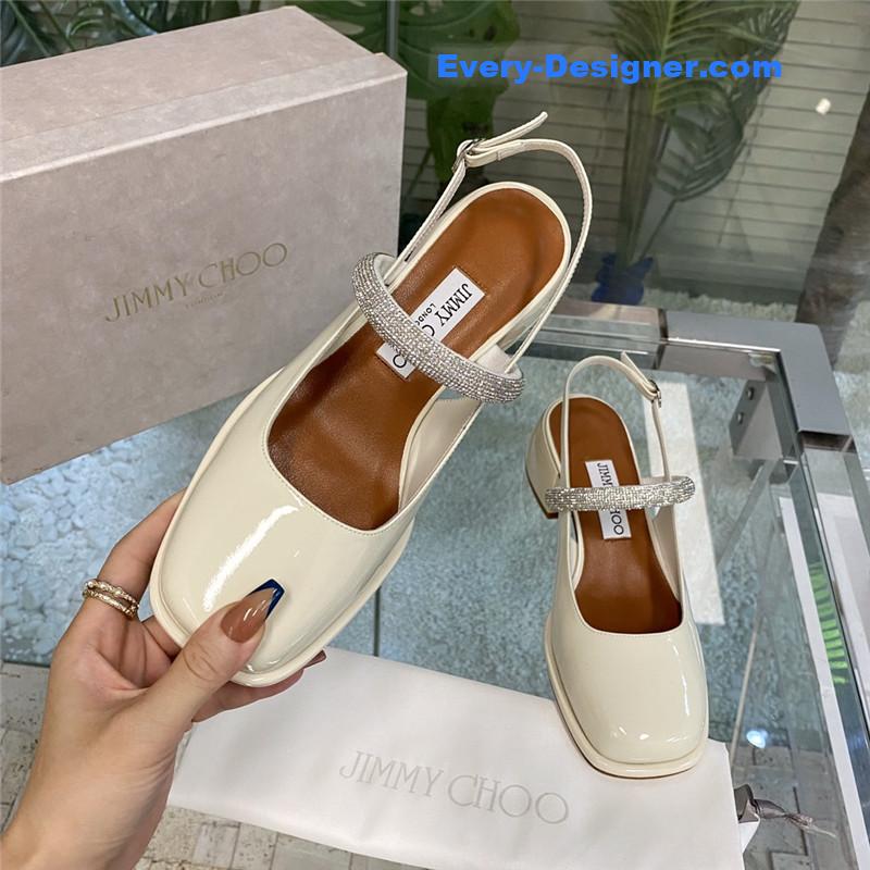 J1m*y Ch00 joezie series flat square toe shoes