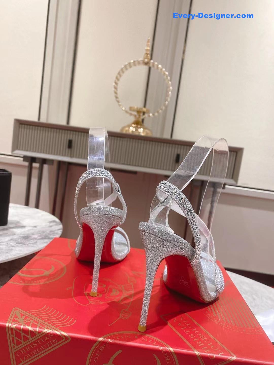 chr1st1an louboutin s sandals with D1am0nds