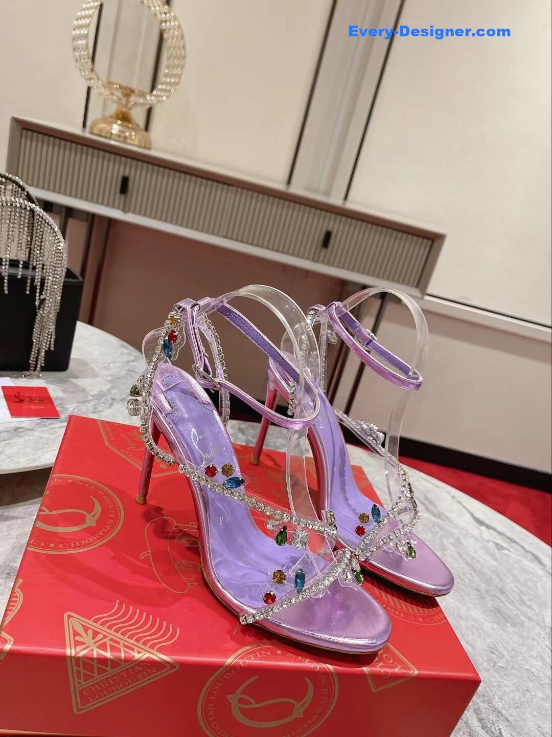 Christian Louboutin Crystal Chain Sandals
