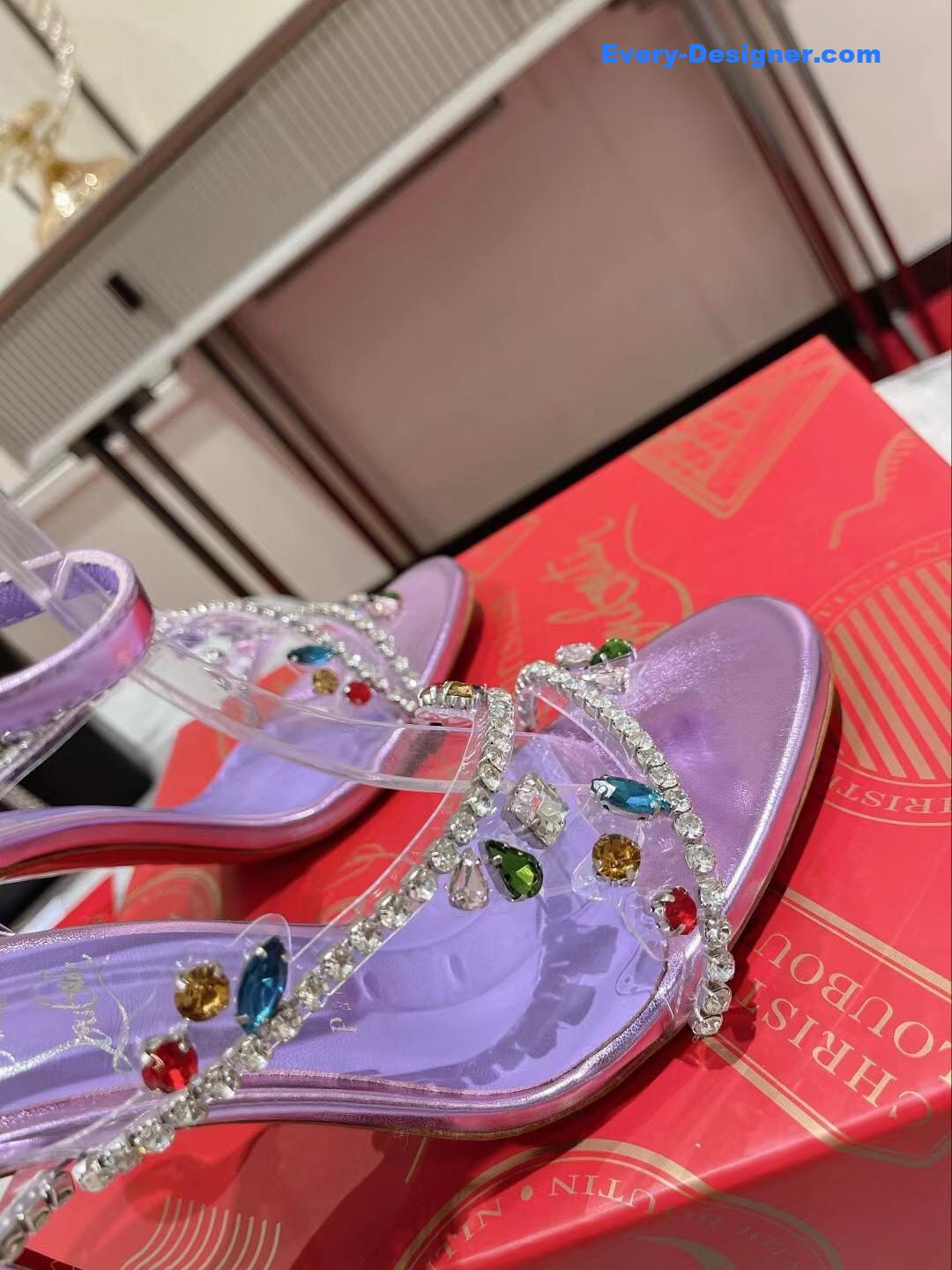Christian Louboutin Crystal Chain Sandals