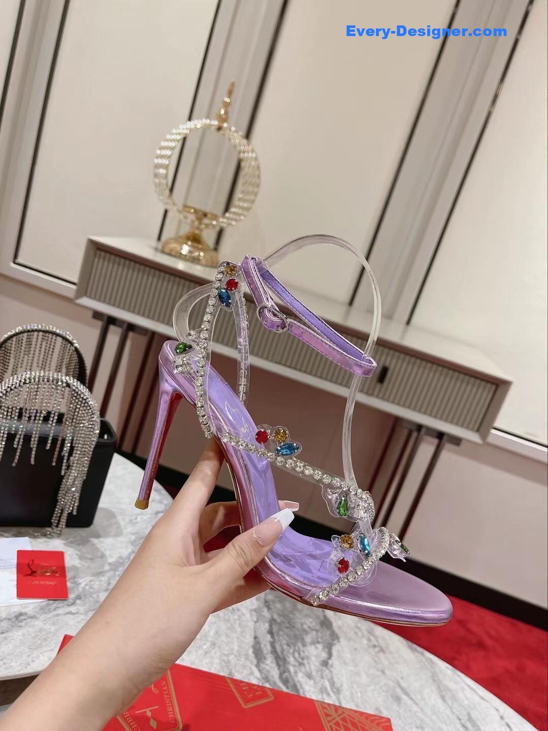 Christian Louboutin Crystal Chain Sandals