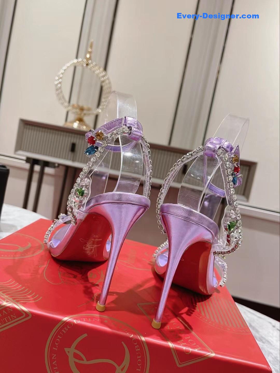 Christian Louboutin Crystal Chain Sandals