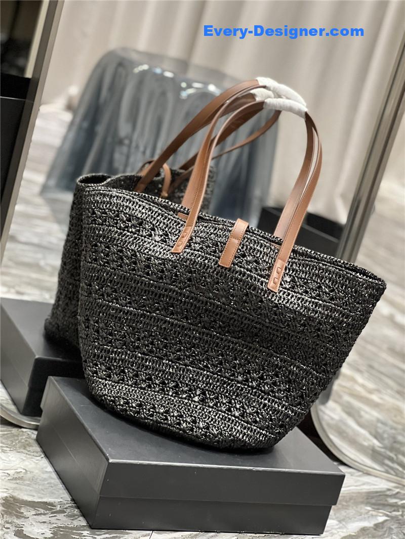 Y51 panier raffia tote bag