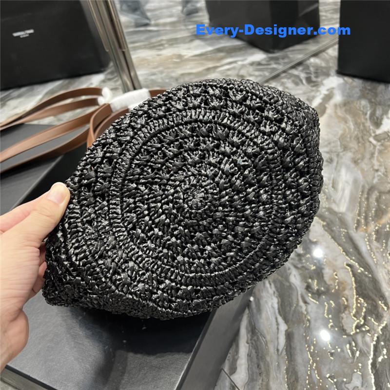 ysl panier raffia tote bag
