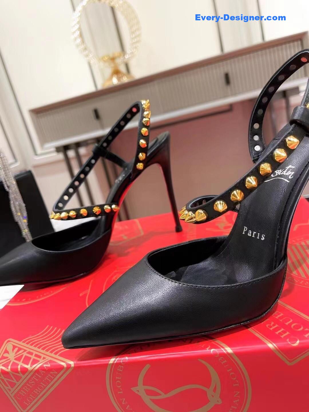 Chr1st1an louboutin lace stud sandals