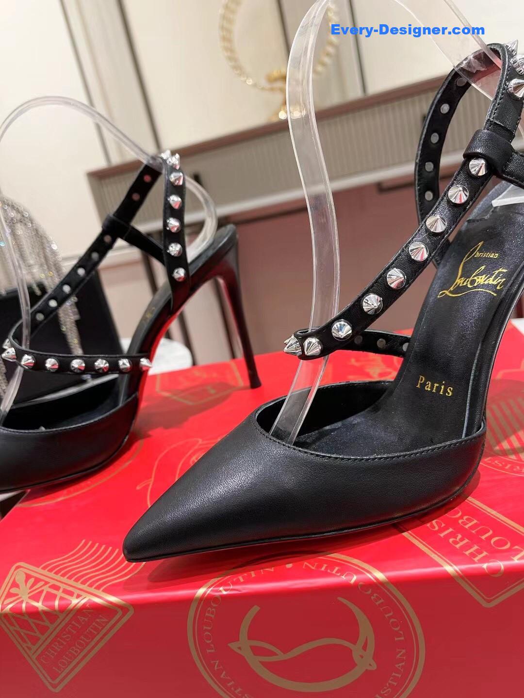 Chr1st1an louboutin lace stud sandals