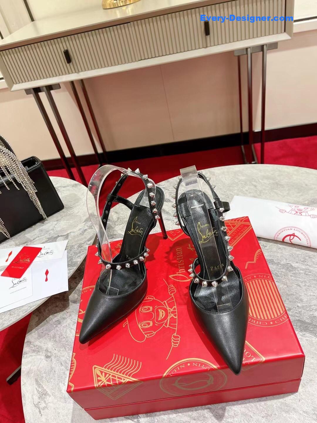 Chr1st1an louboutin lace stud sandals