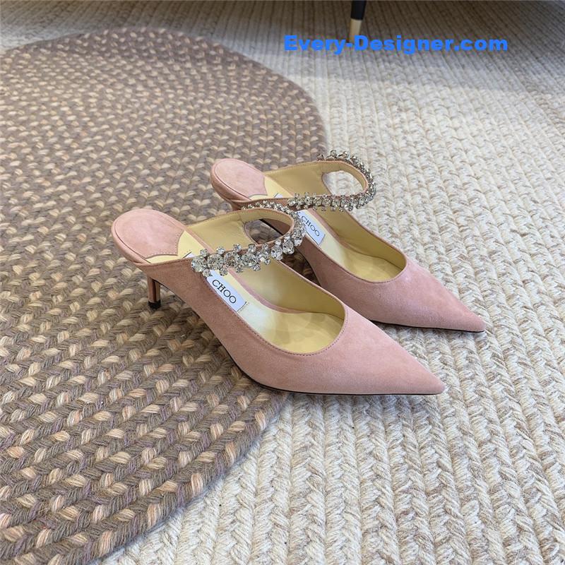 Jimmy Choo Rhinestone Slide Sandals