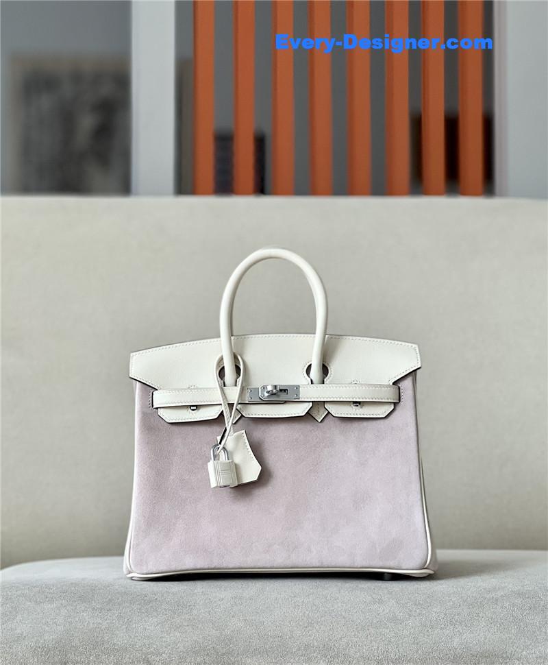 H**me5 birkin 25 suede bag