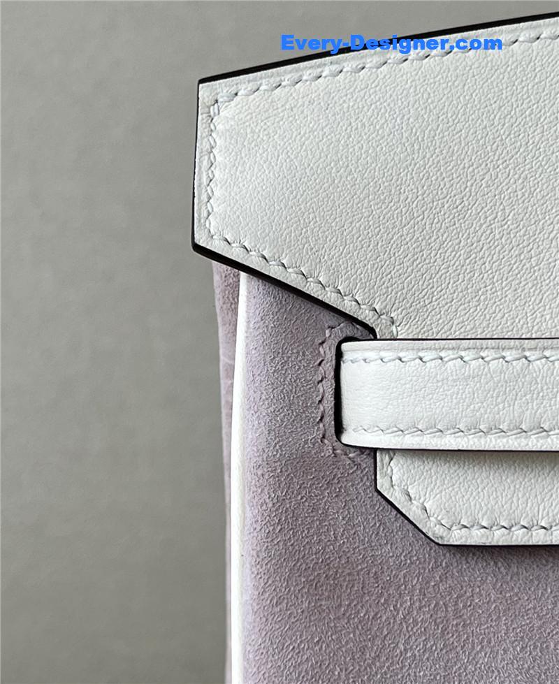 H**me5 birkin 25 suede bag